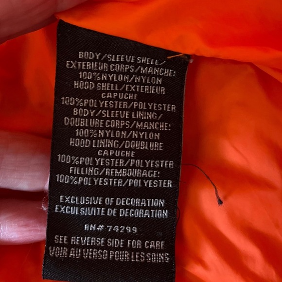 Madden NYC Bomber Jacket Olive Green Orange Lined Puffer Size S P - Picture 5 of 11